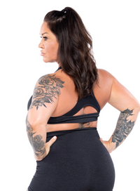 Back view Sammy Black Sports Bra