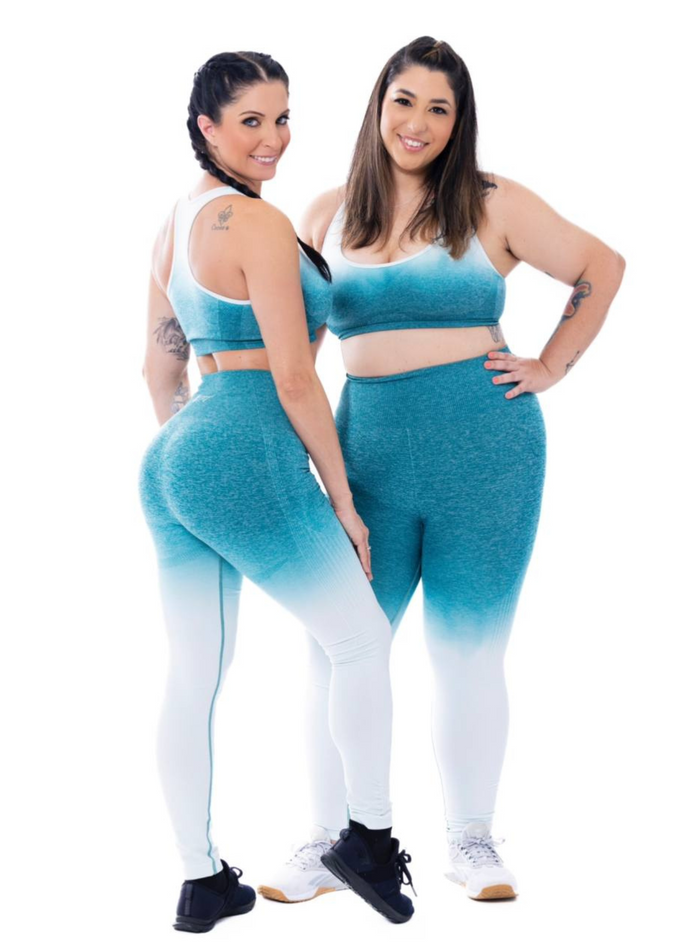 melissa leggings palm blue ombre