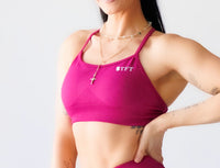 Raspberry Sports Bra